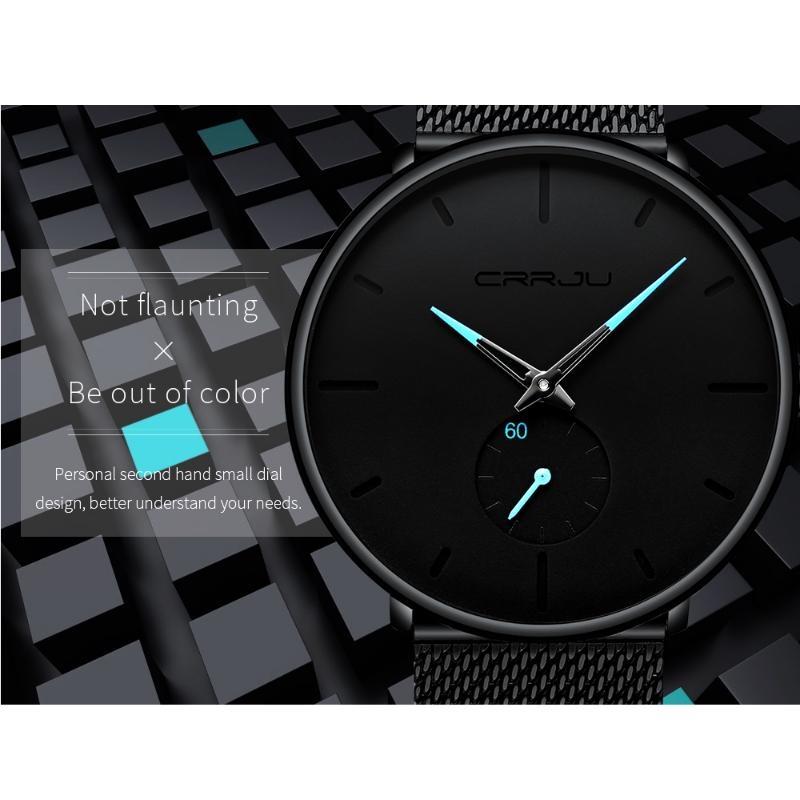 Men's Casual Sports Waterproof Watches Luxury Analog Quartz Wrist Watch for Men Stainless Steel Watches