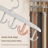 Rotatable Multi-Hook Hanger: Tie Rack, Multifunctional Lingerie, Camisole, Vest Storage with 12 Hooks.