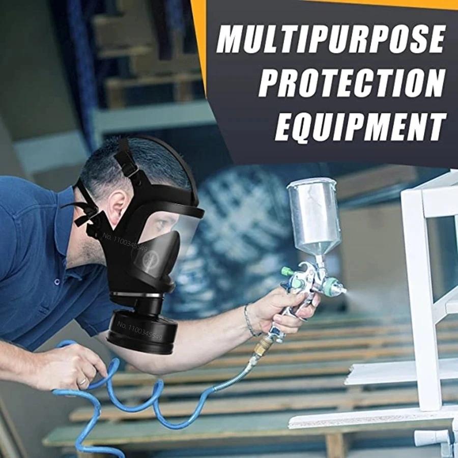 Полнолицевая противогазовая маска с химическим фильтром, самозаполняющаяся маска для защиты от ядерного заражения, противогаз типа MF14/87