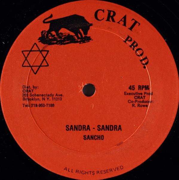 12-дюймовая пластинка SANCHO - Sandra - Sandra CRAT18 CRAT США Регги, Ска и Даб Б/У
