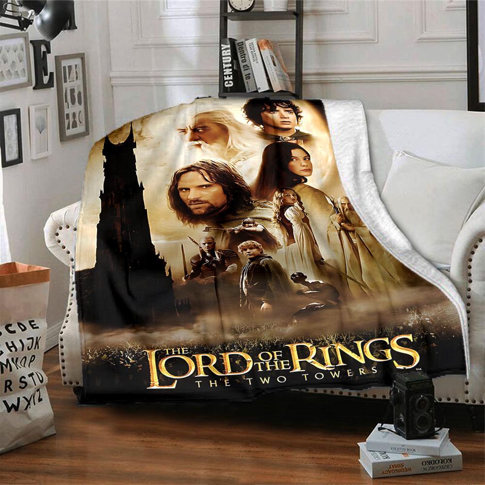 1pc The Lord of the Rings Two Towers Flannel Blanket Soft Warm Throw for Home, Office, Travel, All-Season Cozy Bedding GiftL1133