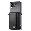 Full Protection Leather Wallet Case for Samsung Galaxy Z Flip 4 5G Flip4 Flip3 Flip 3 Zflip4 Card Pocket Mobile Phone Cover