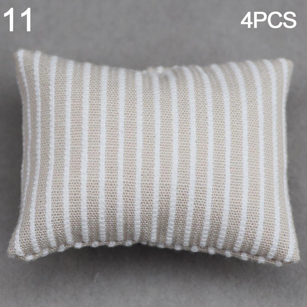 Simulation chair Wooden Table Doll House Decoration Dollhouse Sofa Cushion Table Furniture Toys