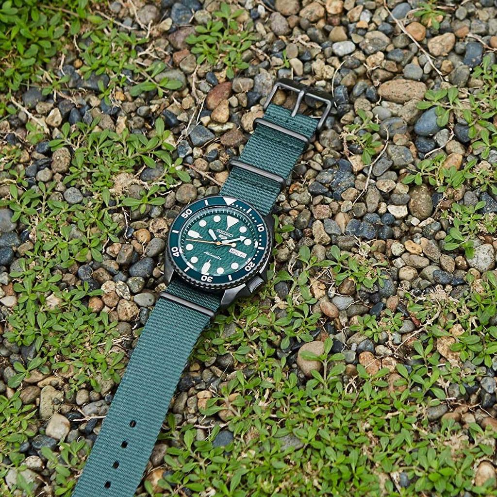 Seiko 5 Sports Мужские Аналоговые Автоматические Наручные Часы 7K1 Зеленые