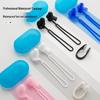 3-Layer Waterproof Silicone Swimming Earplugs & Nose Clip Set with Anti-Drop Cord