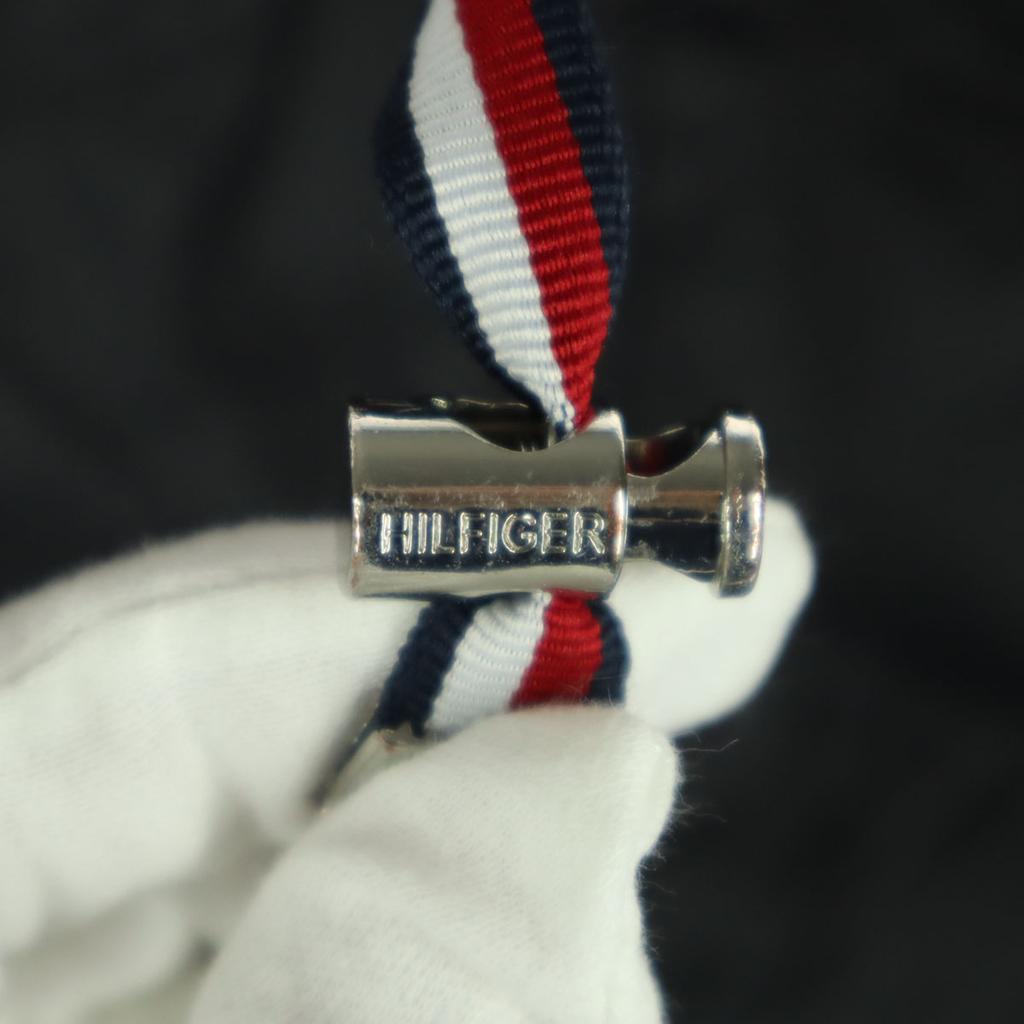 Tommy Hilfiger Нейлон Логотип в одну точку Длинный рукав Бейсбольная куртка L черный Женская Б/У