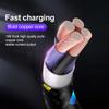 1M/2M/3M Nylon Woven Type-C Data Cable 3A Fast Charging USB-A Cord Charger For Samsung Xiaomi Huawei Phone Charger Wire