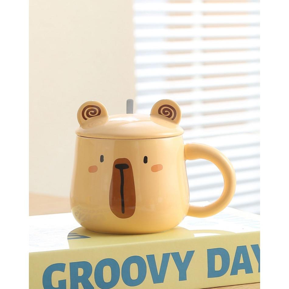 Персонализированная креативная керамическая кружка с изображением медведя из мультфильма Ins, высококачественная домашняя питьевая вода, чашка для кофе и молока