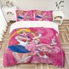 Sailor Moon Sailor Chibi Moon Print 3Pcs Bedding Setduvet Cover With 2 Bedropillowcase Home Birthday Gift