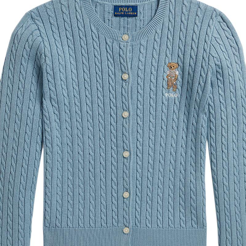 Polo Ralph Lauren Кардиган с воротником-стойкой и полосками Polo Bear Стандартный крой Детские свитеры CWPOSWEG6820657-450