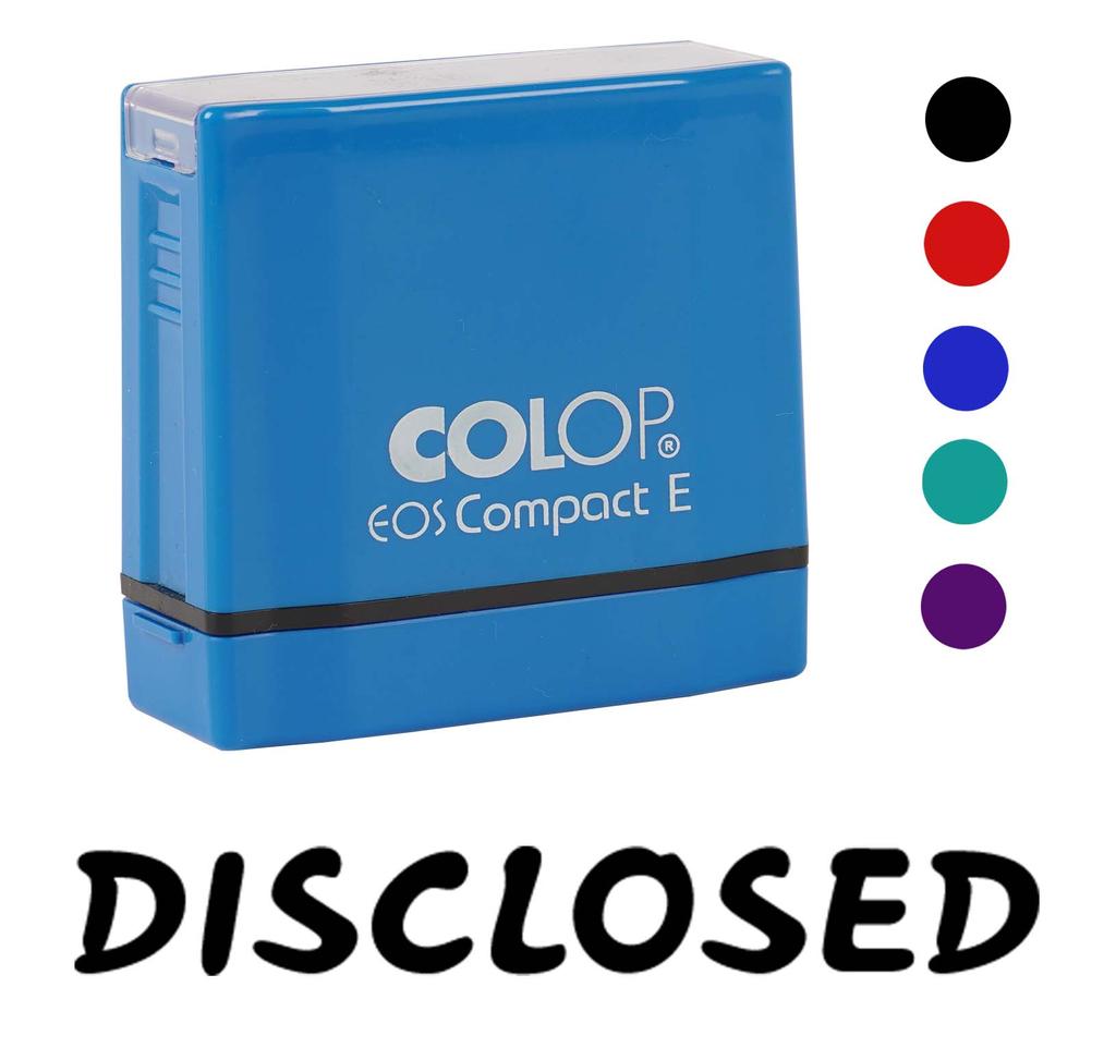 Printtoo Disclosed Self Inking Rubber Stamp Pre-Inked Office Stamp- Home Office Business Stationery, Black- 42 X 9