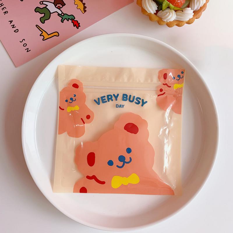 Органайзер для хранения продуктов, не занимает места, легко носить с собой, 13,5*13,5 см, пластиковый, милый мультяшный пакет для закусок, креативный и милый, 4,2 г