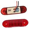 18-Pack Red LED Side Marker Clearance Lights 12V Waterproof Trailer Marker Lamps for Truck RV Heavy Duty Universal Fit