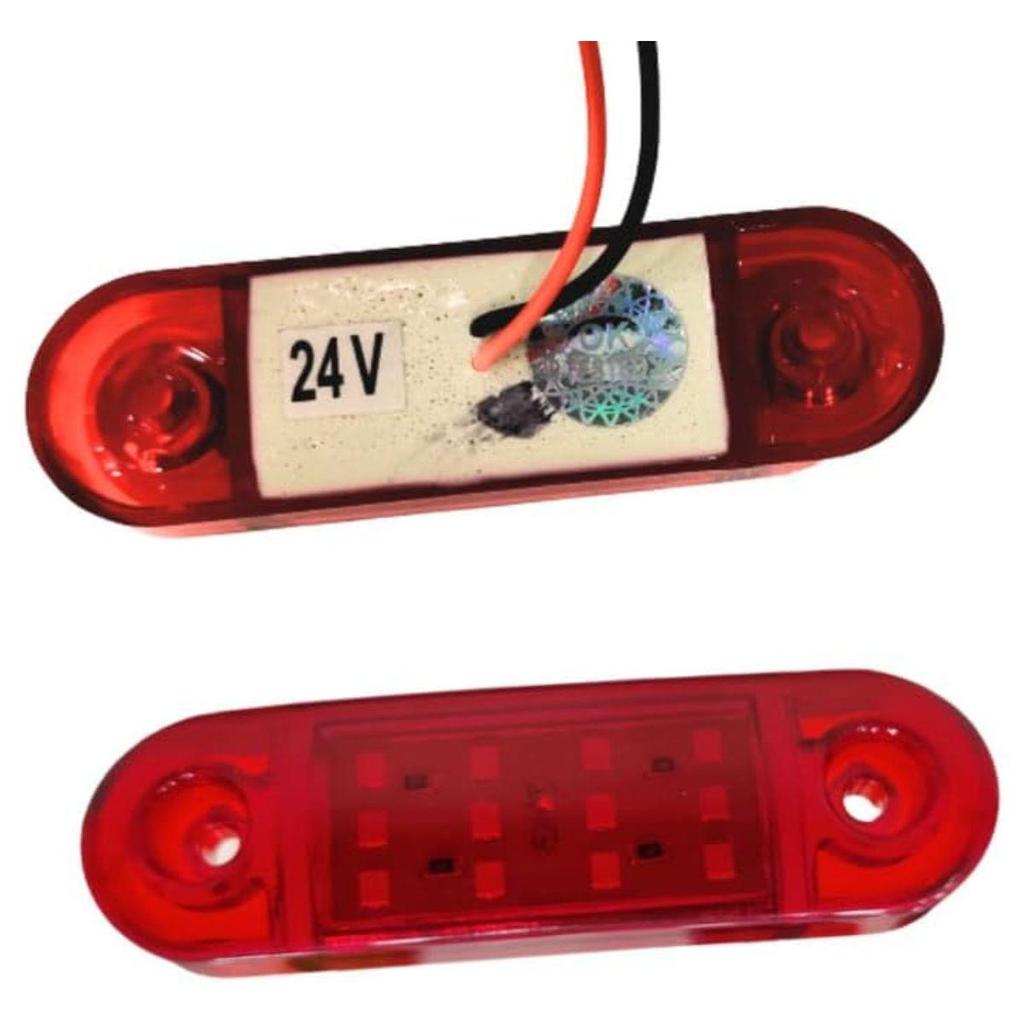 Набор из 6 красных светодиодных габаритных огней 12 В, водонепроницаемые маркерные фонари для прицепа, грузовика, RV, универсальные, для тяжелых условий эксплуатации