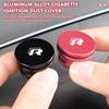 1PC Aluminum Dustproof Plugs Car Cigarette Lighter Plug For Volkswagen VW Rline R Line Touareg Badge POLO Jetta Golf GTI Passat zr8