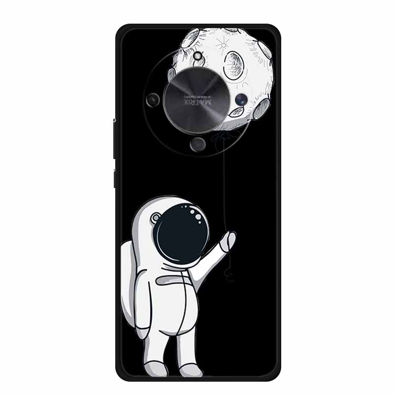 Coque For Honor X70 5G Case Cartoon Cat Funda Black Silicone Soft Back Cover For Honor X70 2025 Phone Case Cover X 70 HonorX70