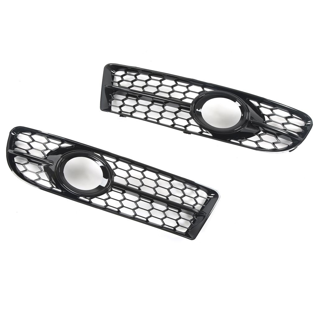 1 пара решеток для противотуманных фар 8E0807681F глянцевая черная сменная крышка для противотуманных фар для A4 B7