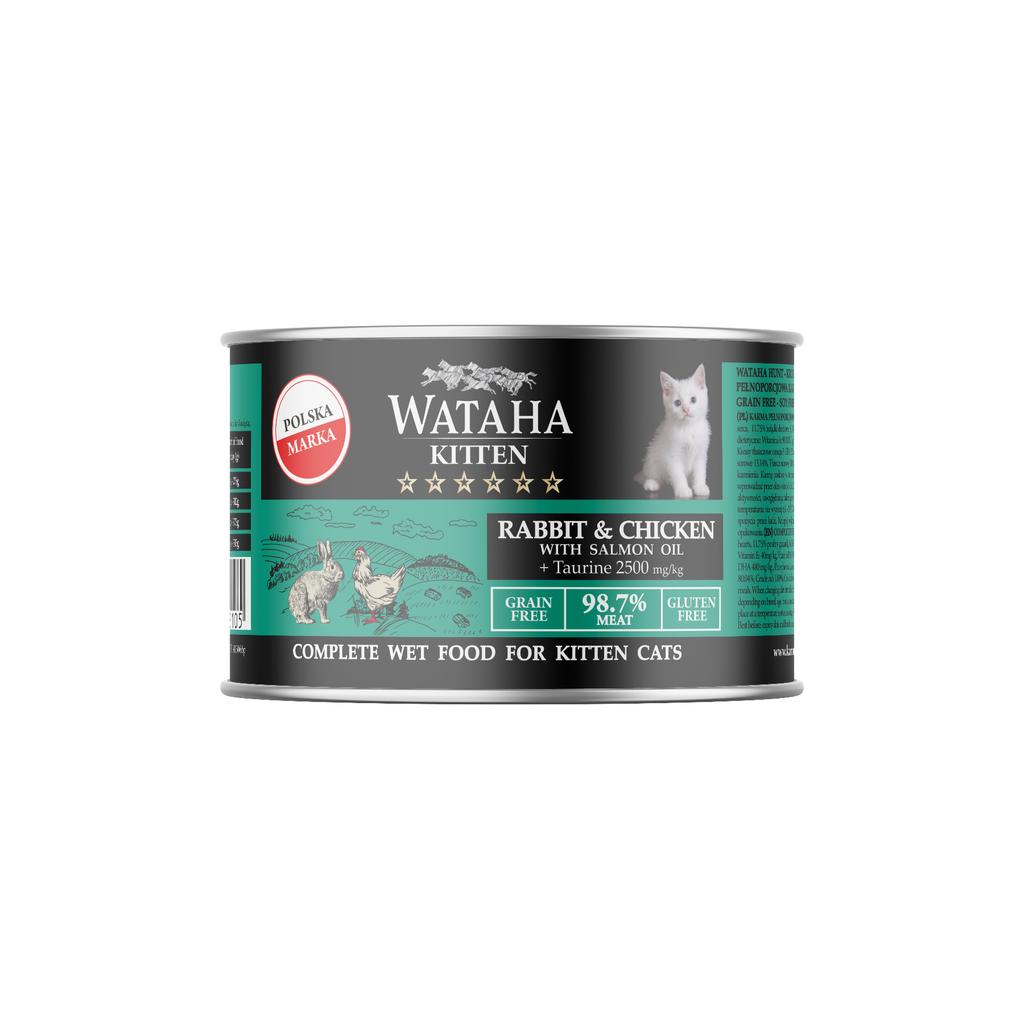 Wataha Hunt Kitten Cat Rabbit Chicken 200G
