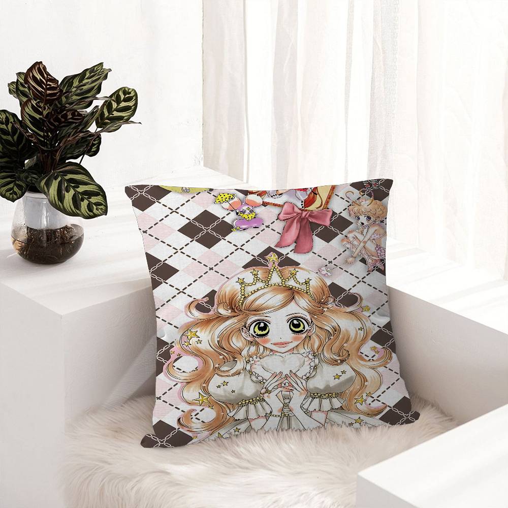 Аниме Сахарный сахар Руна Наволочка Полиэстер Подушки для дивана Декоративные накидные подушки Украшение дома Наволочка