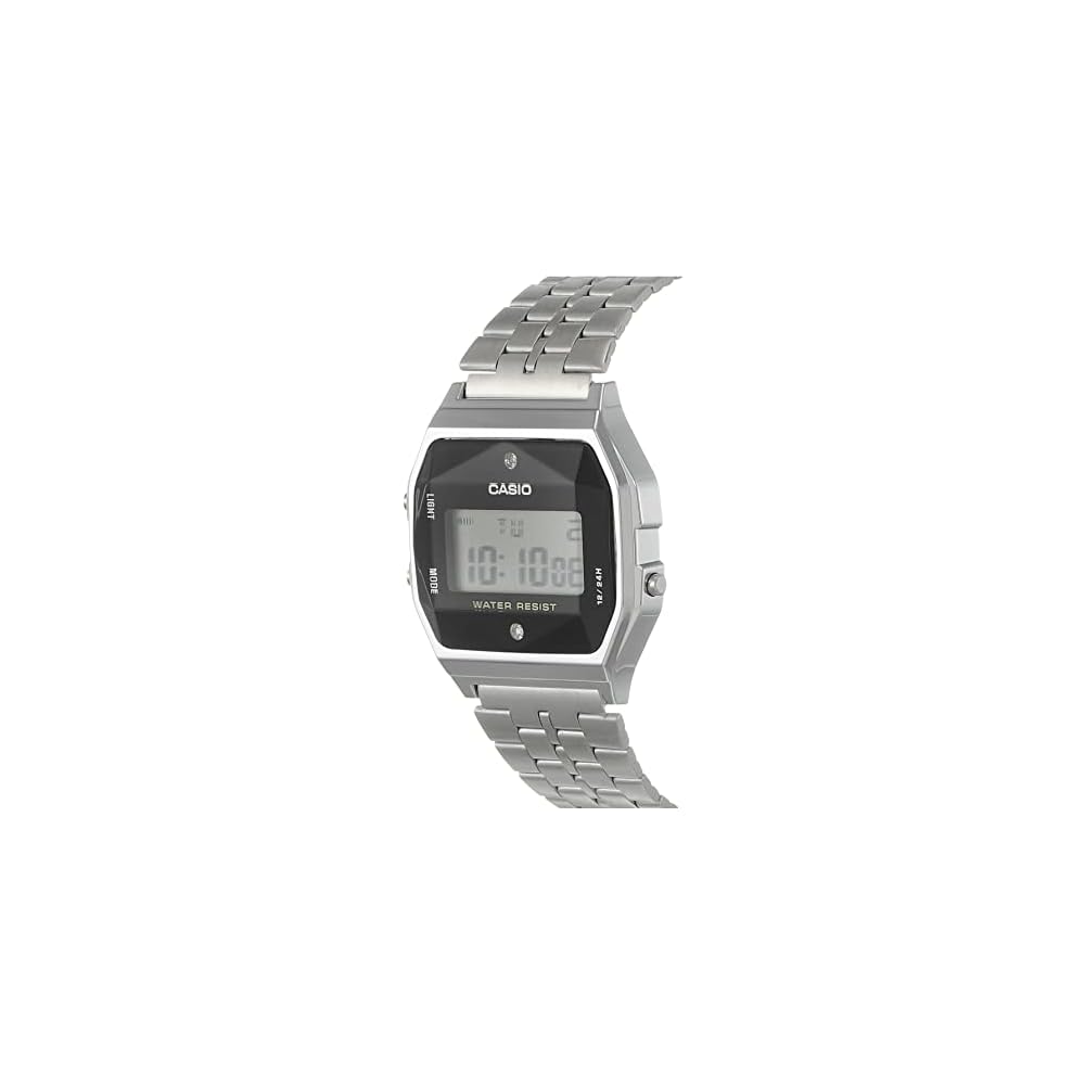 Casio A159WAD-1D Цифровые часы Браслет из нержавеющей стали Водонепроницаемые Светодиодный дисплей
