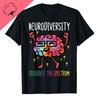 Funny Neurodiversity Brain Autism Awareness ASD ADHD Unisex Unisex TShirt Cotton Graphic Tee Y2k Top Lovely Gifts Short Sleeve