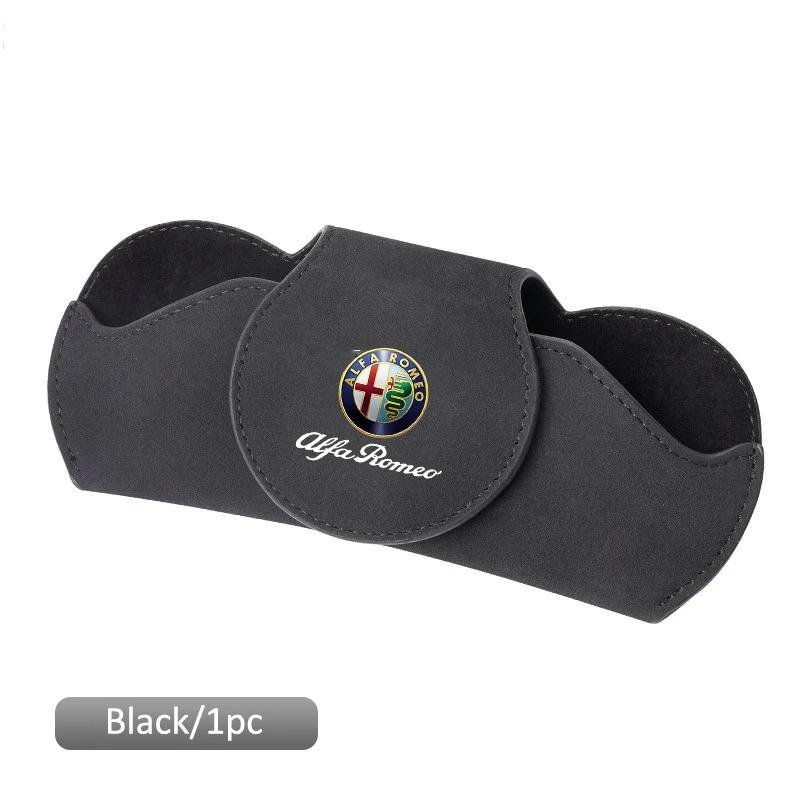 Car Stickers For Alfa Romeo Car Interior Glasses Clip Auto Sun Visor Sunglasses Holder For Alfa Romeo Giulia Stelvio Giulietta 1
