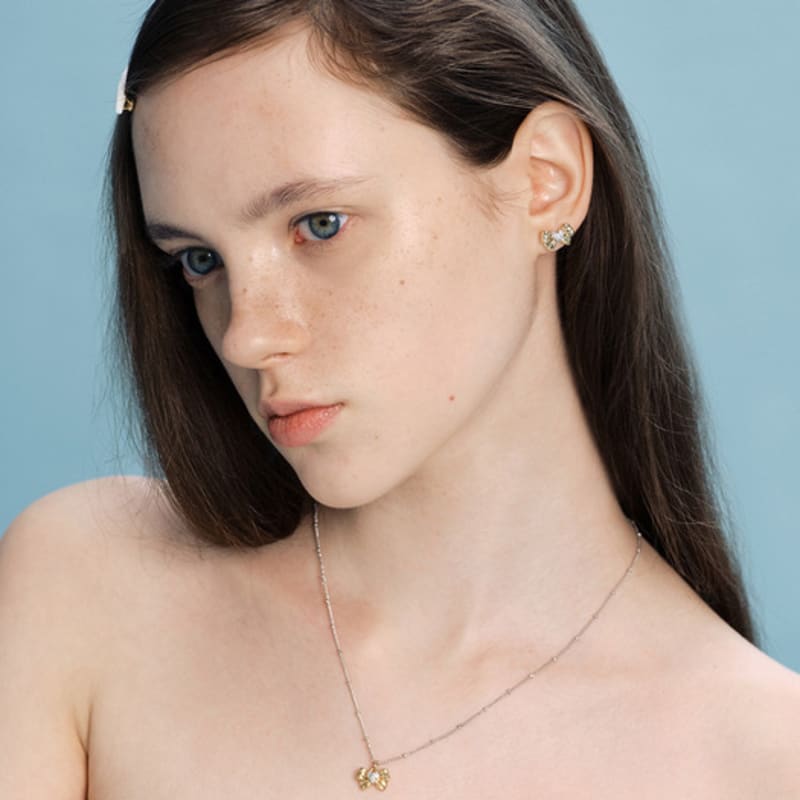 VINTAGE HOLLYWOOD Tiny Ribbon Earrings_VH2412EA001M