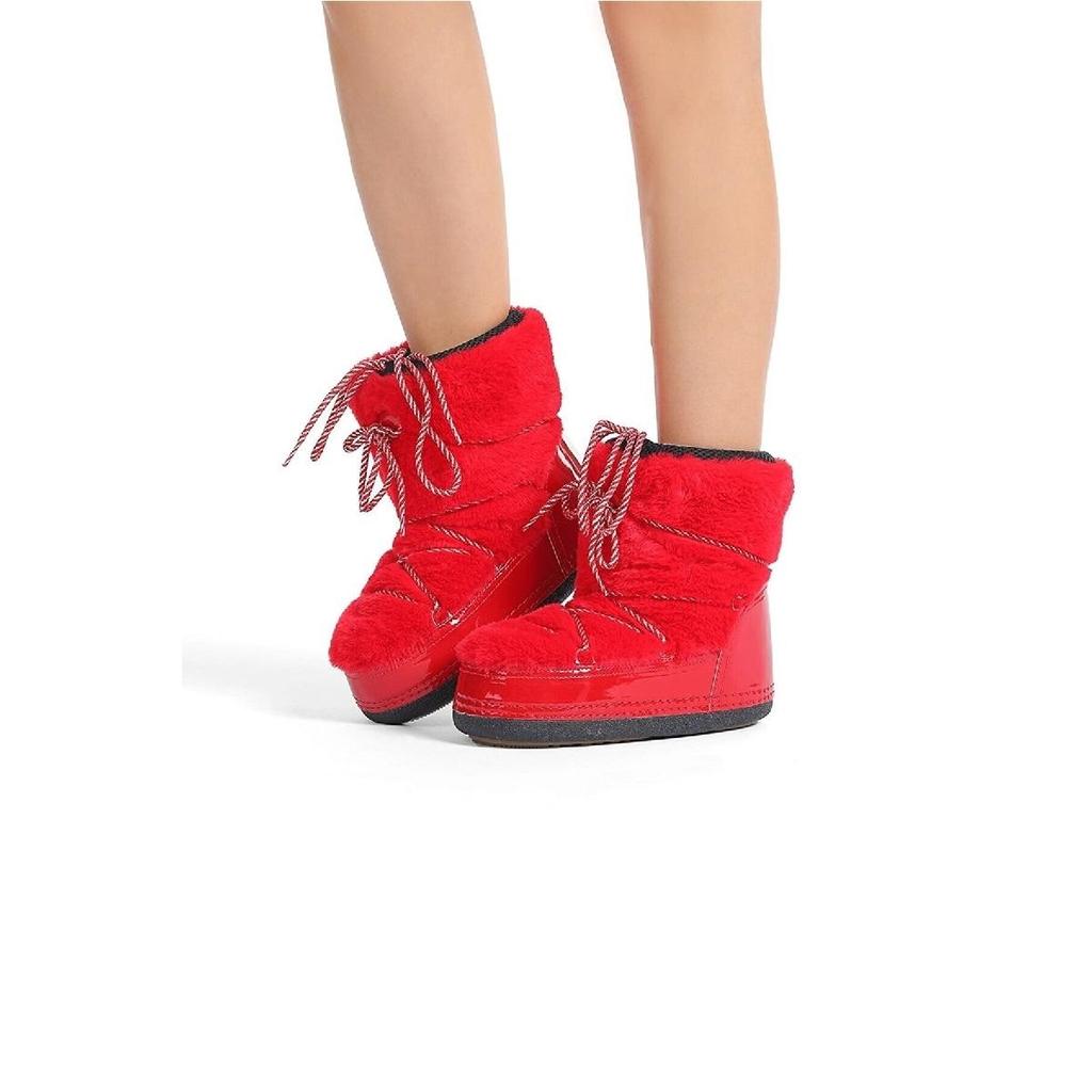 Женские зимние сапоги с противоскользящей подошвой и меховой защитой от воды и снега, с защитой от холода и шерсти внутри