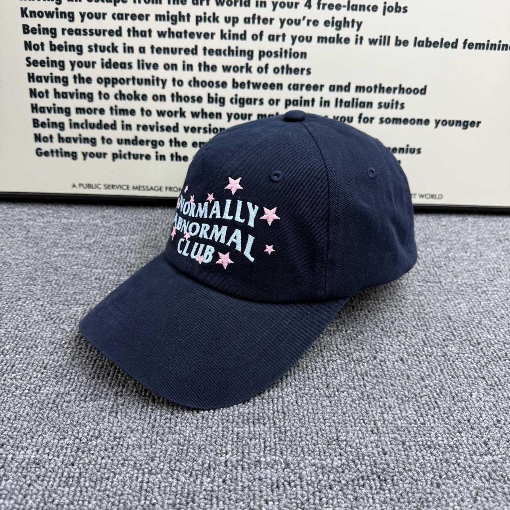 Star letter embroidered baseball cap spring and summer versatile soft top cap ins trendy brand sunscreen face small visor