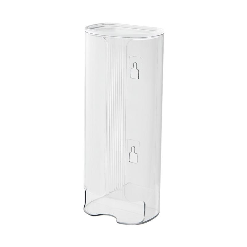 Настенный самоклеящийся контейнер для хранения мусорных пакетов для шкафа, прозрачная полка для хранения нижнего белья, полка для хранения носков