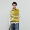 Chuyu Women's Striped High-Neck Knit Vest