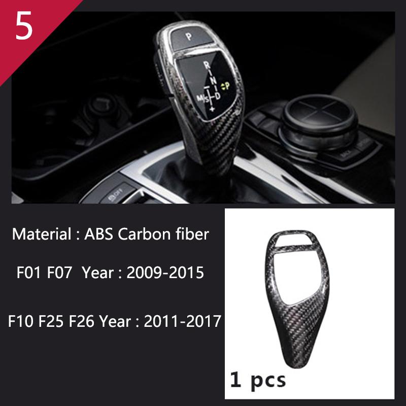 Углеродное волокно для BMW 5 7 серии F01 F10 F07 F25 F26, аксессуары, панель управления механизмом переключения передач, декоративная полоса, накладка, отделка автомобиля
