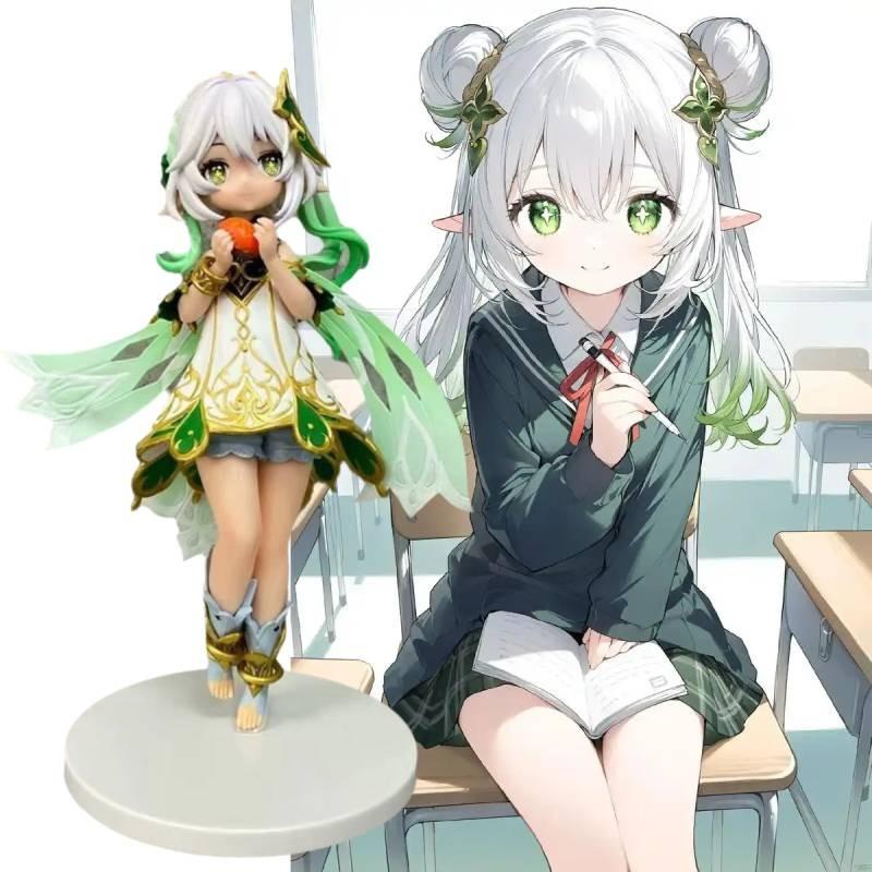 Изысканная оригинальная фигурка Нахиды из Genshin Impact с впечатляющей детализацией и размером 21 см