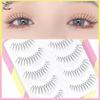 Dream Deer 5 пар накладных ресниц Тип ресницы Улучшенные ресницы V-образные 0,14 мм Прозрачный стержень Мягкие натуральные ресницы из норки