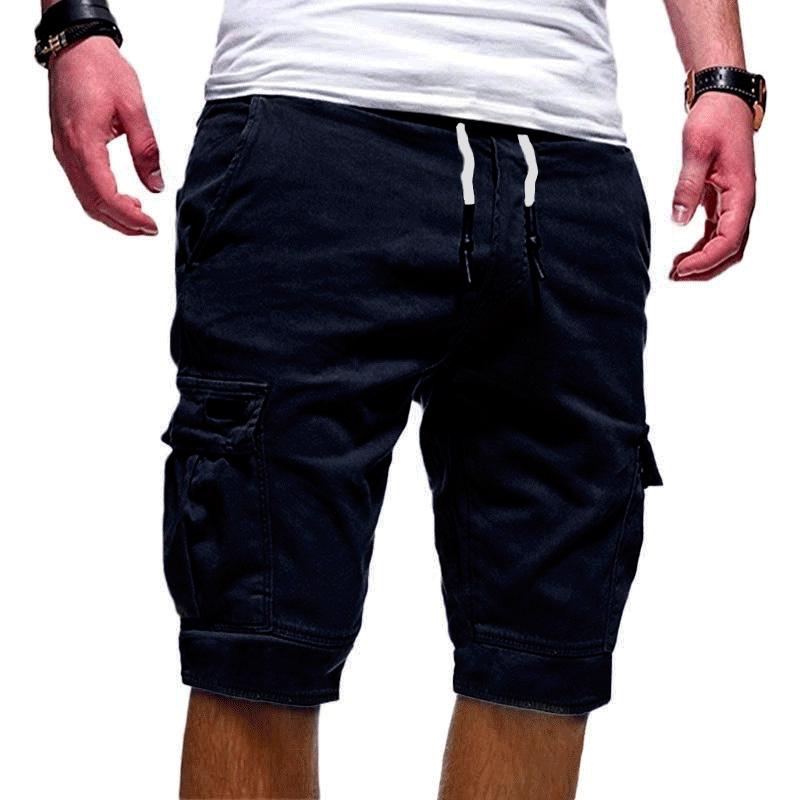 Men's Summer Casual Multi-Pocket Workwear Shorts Set