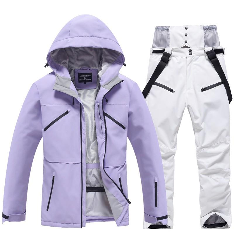 Unisex Winter Ski Suit Set Snowboarding Alpine Skiing Waterproof Windproof Thermal Insulated Jacket Pants