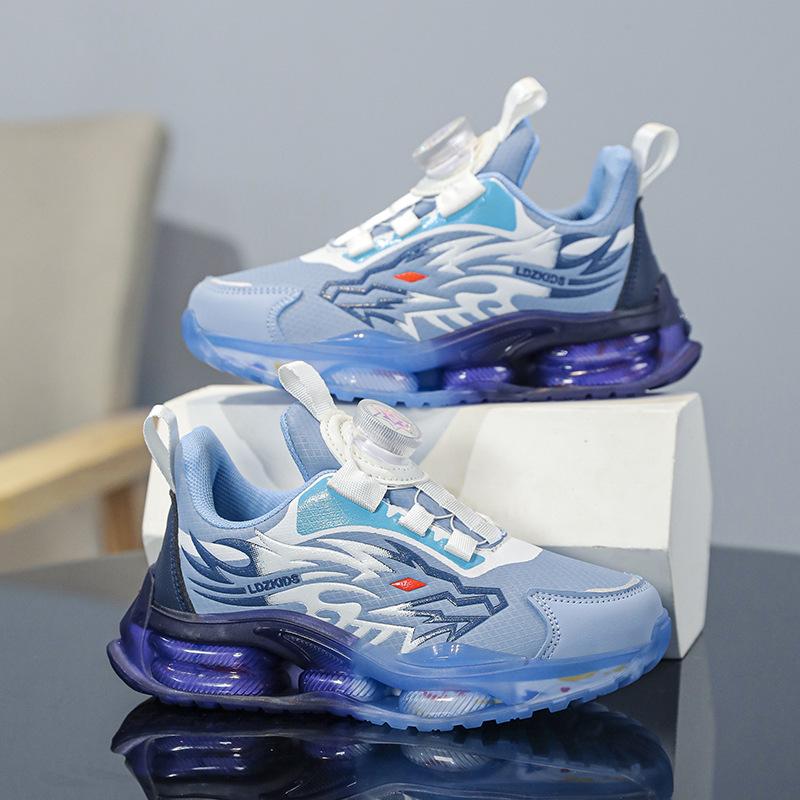 235 Spring 2025 New Children's Sports Shoes Spin Middle School Older Children Spring and Autumn Boys Classmates Boys Shoes