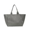 Women Plaid Large Capacity Tote Bag Fashion Shoulder Bag Handbag Shopper Storage Bag
