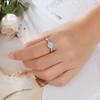 Персонализированные кольца-солитер, обручальные кольца из стерлингового серебра 925 пробы для женщин
