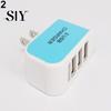 Тройное USB-портовое зарядное устройство для путешествий для телефона, планшета, 3 адаптера питания