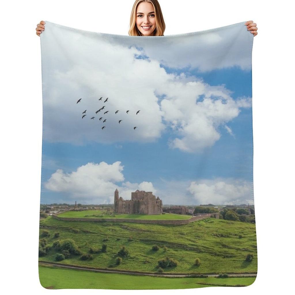 Rock of Cashel Throw Blanket Thin Soft Blanket for Summer Night Sleeping