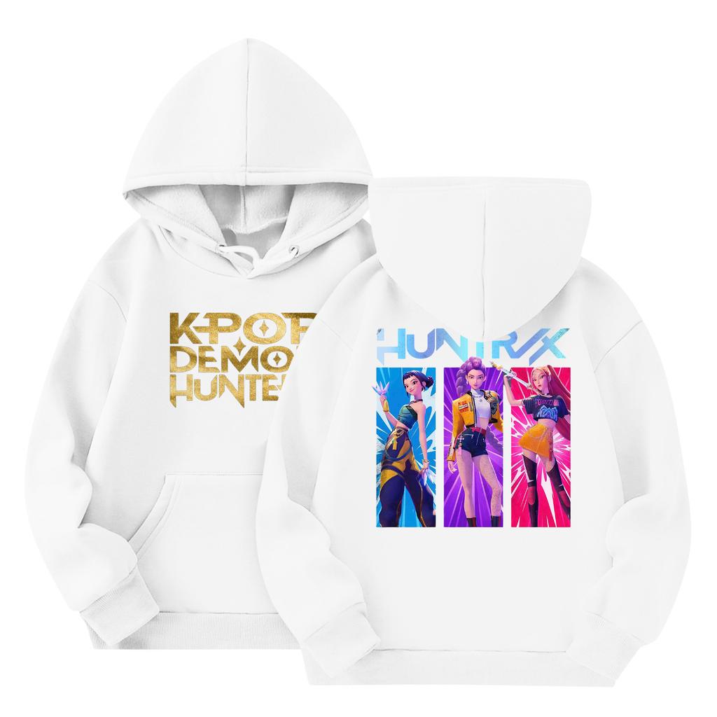 Child Fashion Lightweight Long Sleeve Pullover With Pockets Print Hoodie