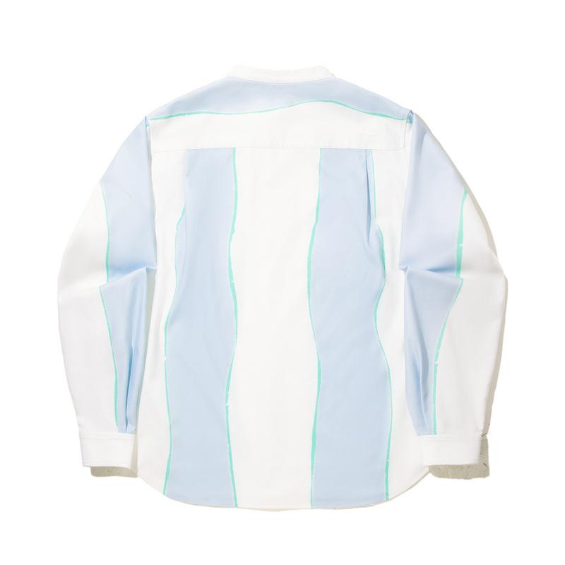 Li Ning X Insulaire Color Block Soft Comfortable Breathable Versatile Loose Long Sleeve Shirt Men Shirts ASHV269-1