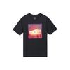 Dolphin Sunset Scenery Print Short Sleeve T-Shirt Men Tops Black CT6591-010