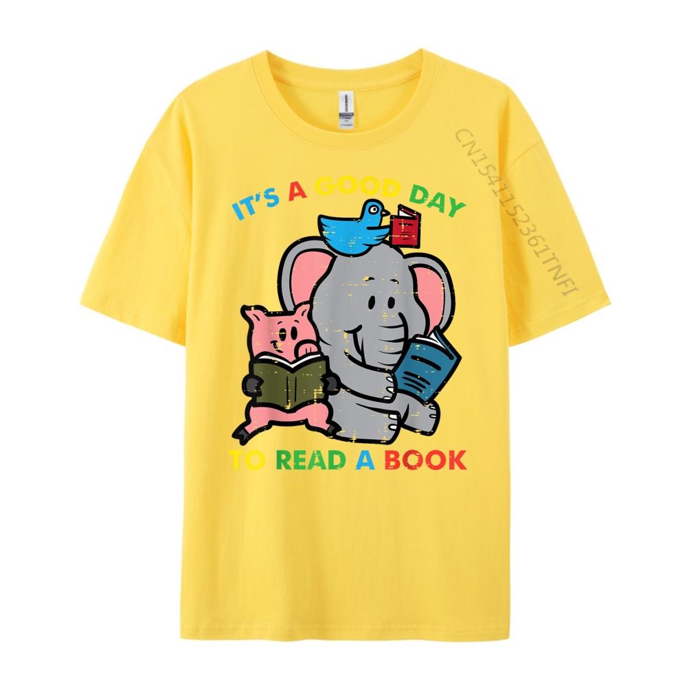 Its A Good Day To Read A Book Animals Reading Librarian Christian Tshirt Unisex Camiseta Masculina Big Size Easter Sunday