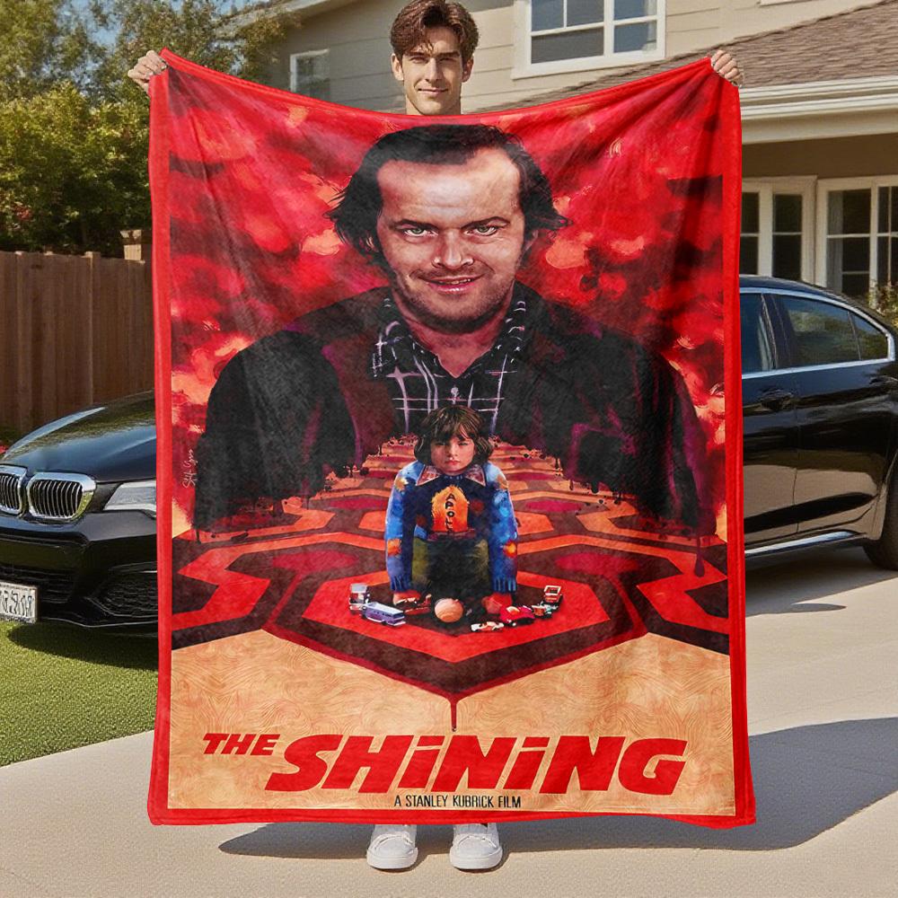 1pc The Shining Stanley KubrickOutdoor Flannel Blanket Soft Plush Decor for Picnics, camping,Bedroom, Playroom, or Lunch Breakn1232A