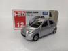 Tomica Nissan March Литая миниатюрная машинка, масштаб 1/58, серебристый, №. 12, с прозрачным чехлом