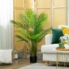 Artificial Palm Large 120cm Artificial Plant, Plastic Artificial Plants in Pot for Living Room Office