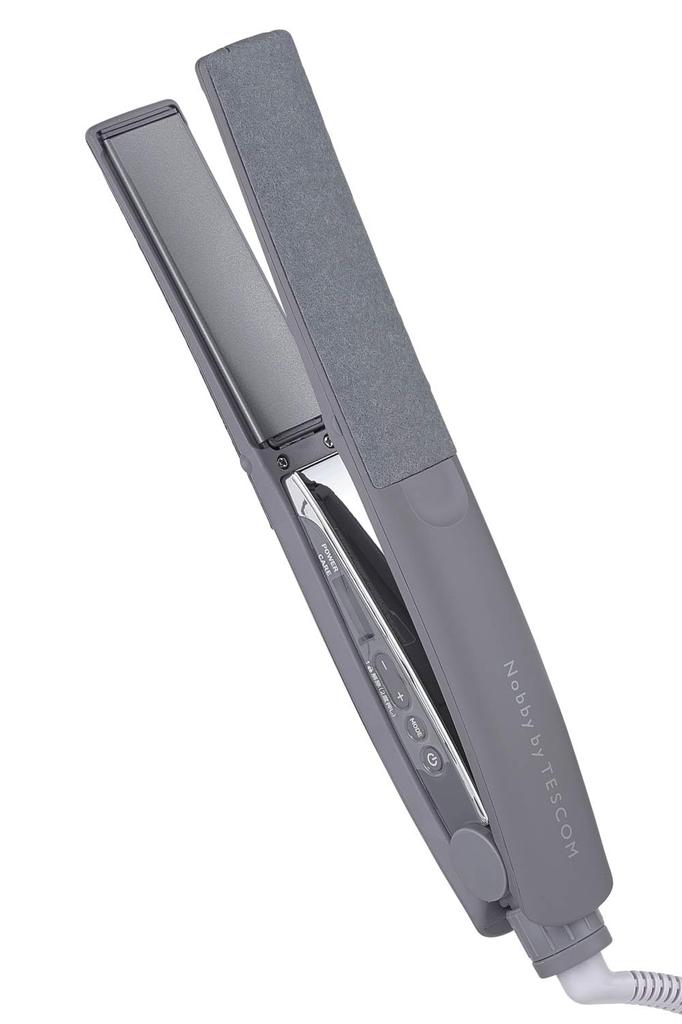 TESCOM Hair Straight Protect совместим с температурным автоматическим утюжком Easy Smoky Iron, утюжок, ионизация, 25 мм, Overseas, функция регулировки/блокировки/памяти, ВЫКЛ.