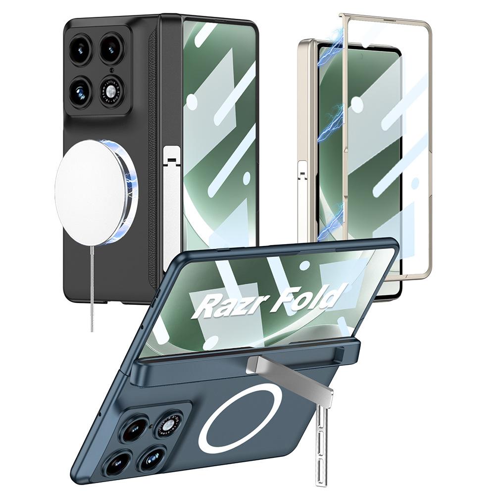 Чехол-книжка Motorola RazrFold Магнитный Полностью закрывающийся Чехол для мобильного телефона Беспроводная зарядка Невидимая подставка Защитный чехол от падений